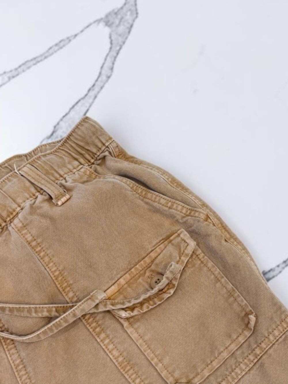 Aerie Double Pocket Utility Jogger Pants Size XS in Artifact Tan - Picture 12 of 12